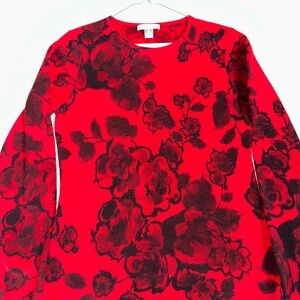 Charter Club Red and Black Cashmere Sweater